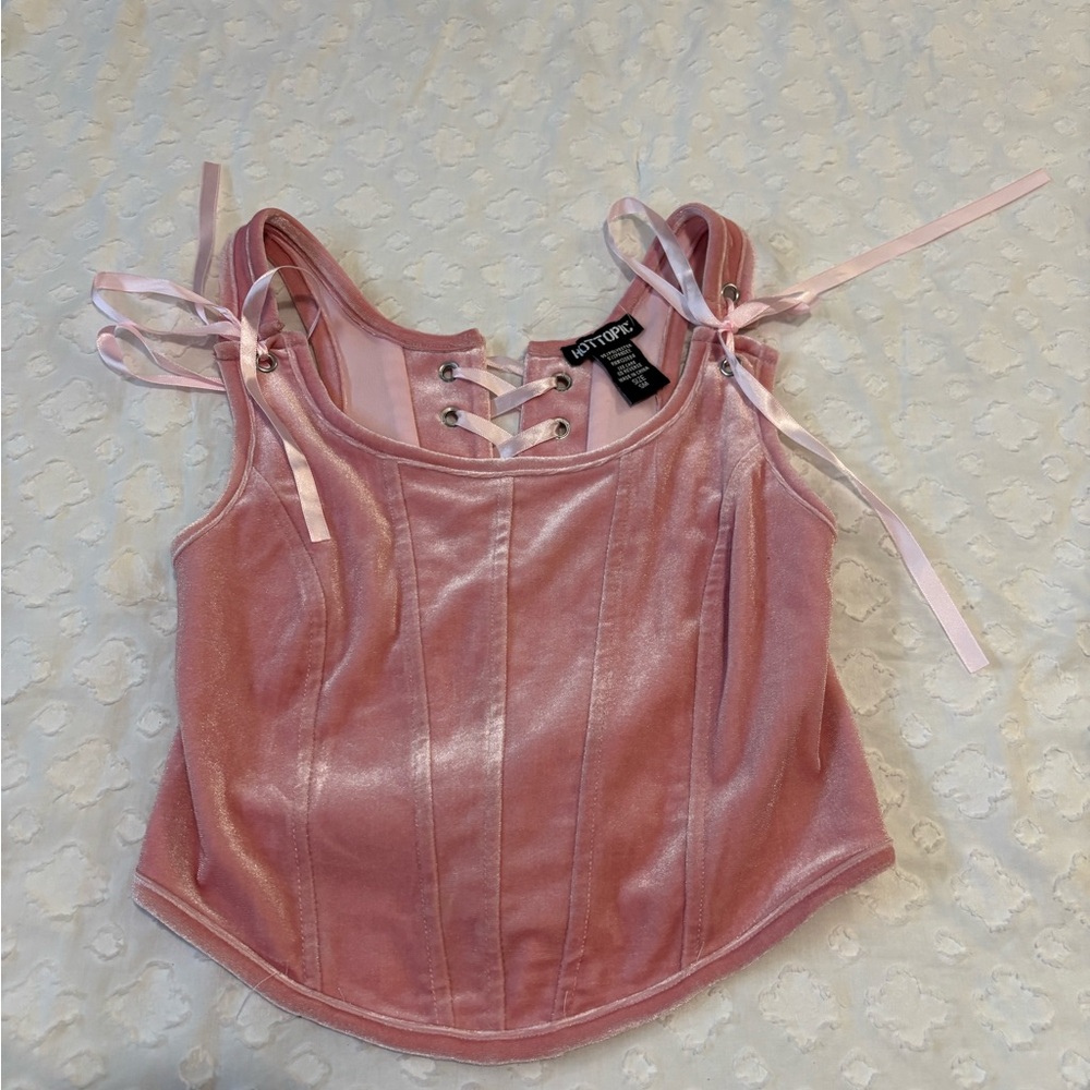 Topia Pink Bustier Tank Top